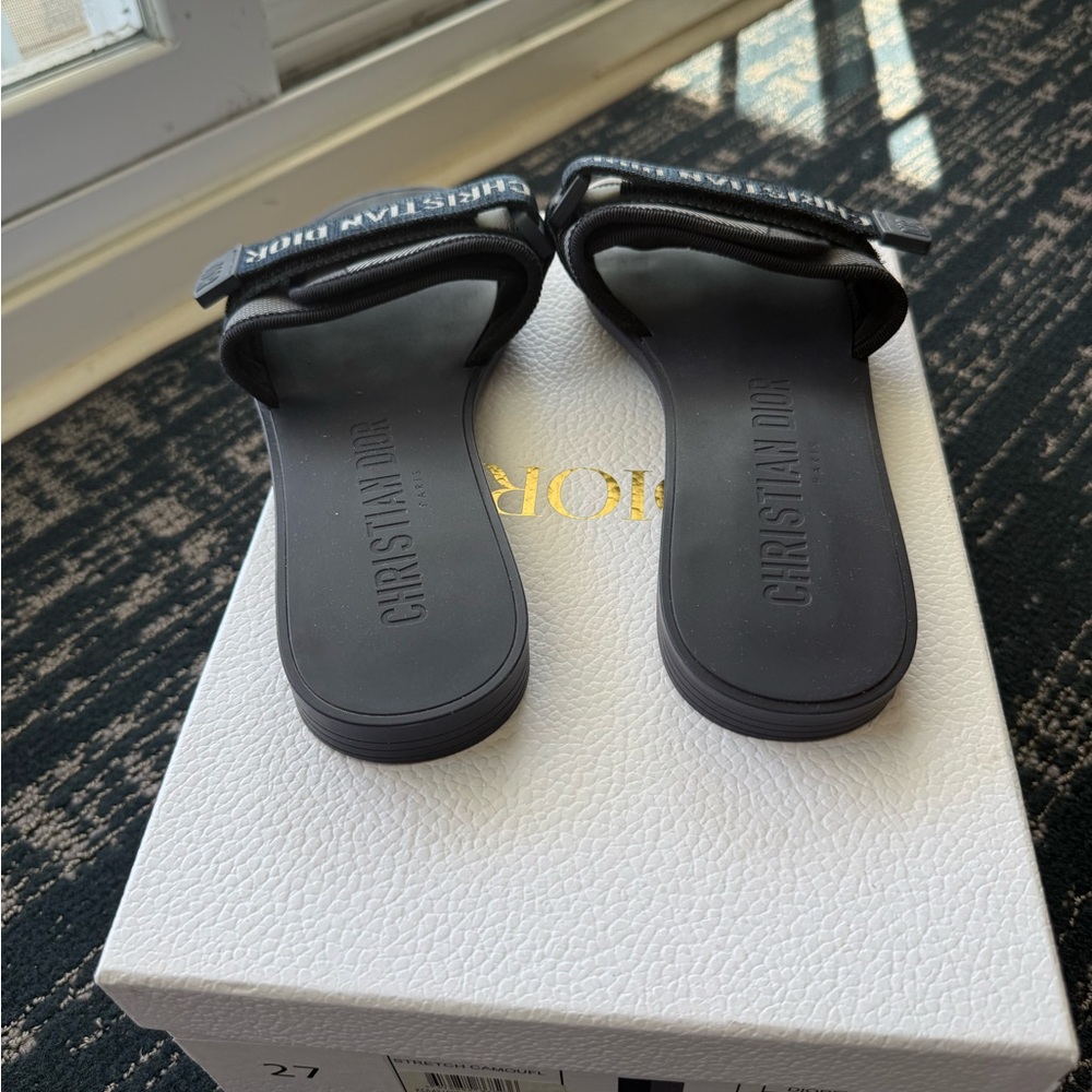 Christian Dior Stretch Camouflage Evolution slides color Deep Blue size 38 - Picture 3 of 14